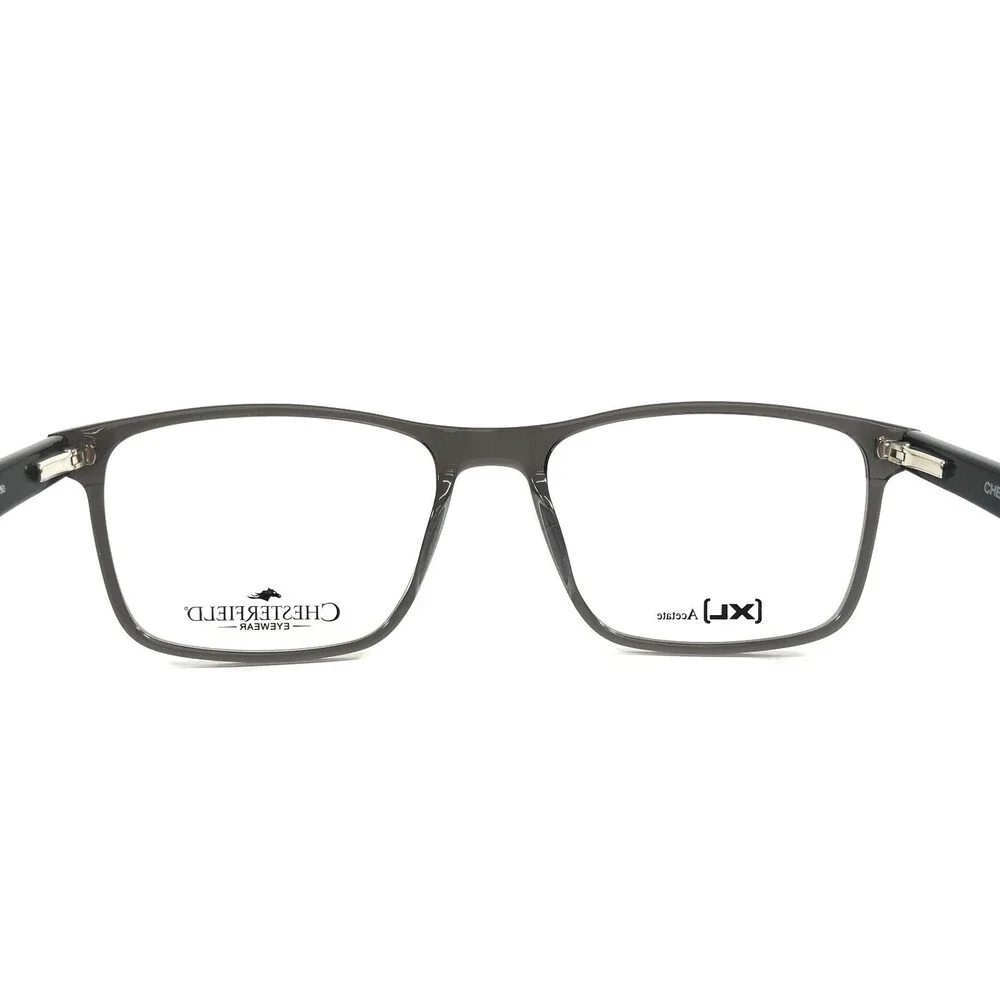 Chesterfield Eyeglasses Frames CH94XL CBL Gray Rectangle Full Rim XL 56-18-150